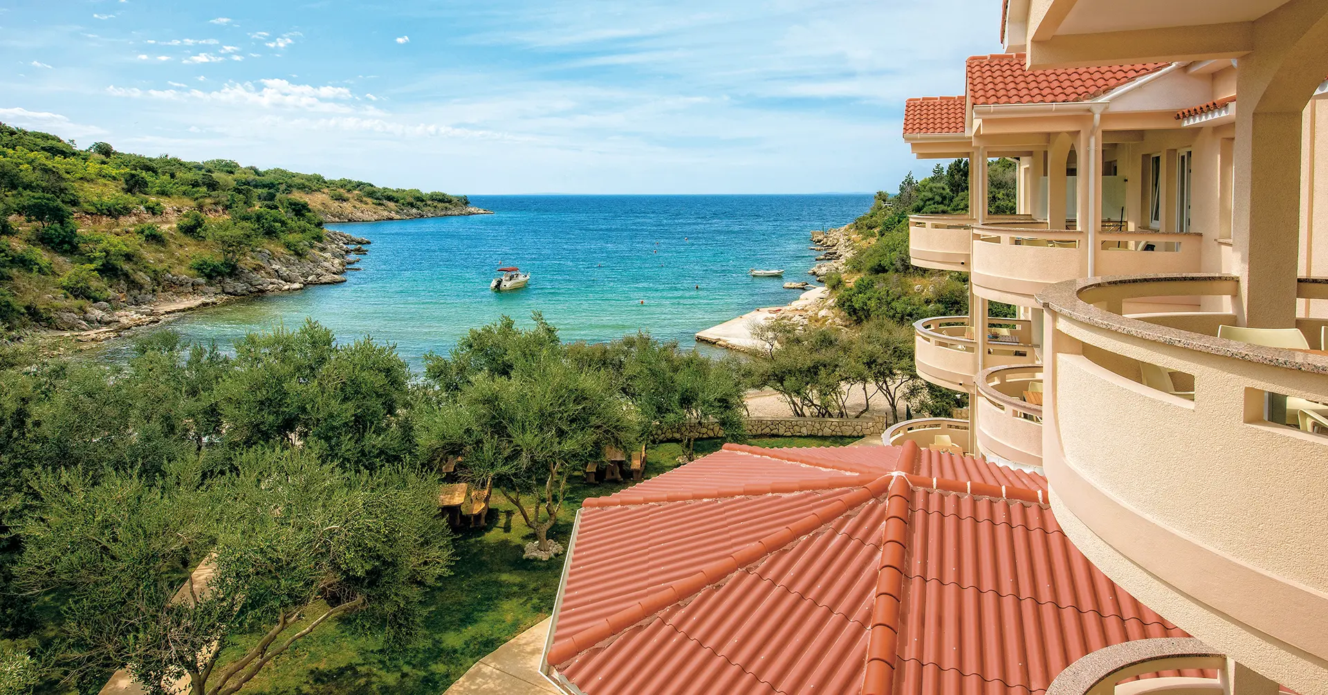 Luksuzni Lastura Resort u Novalji s vanjskim bazenom i pogledom na more, otok Pag.